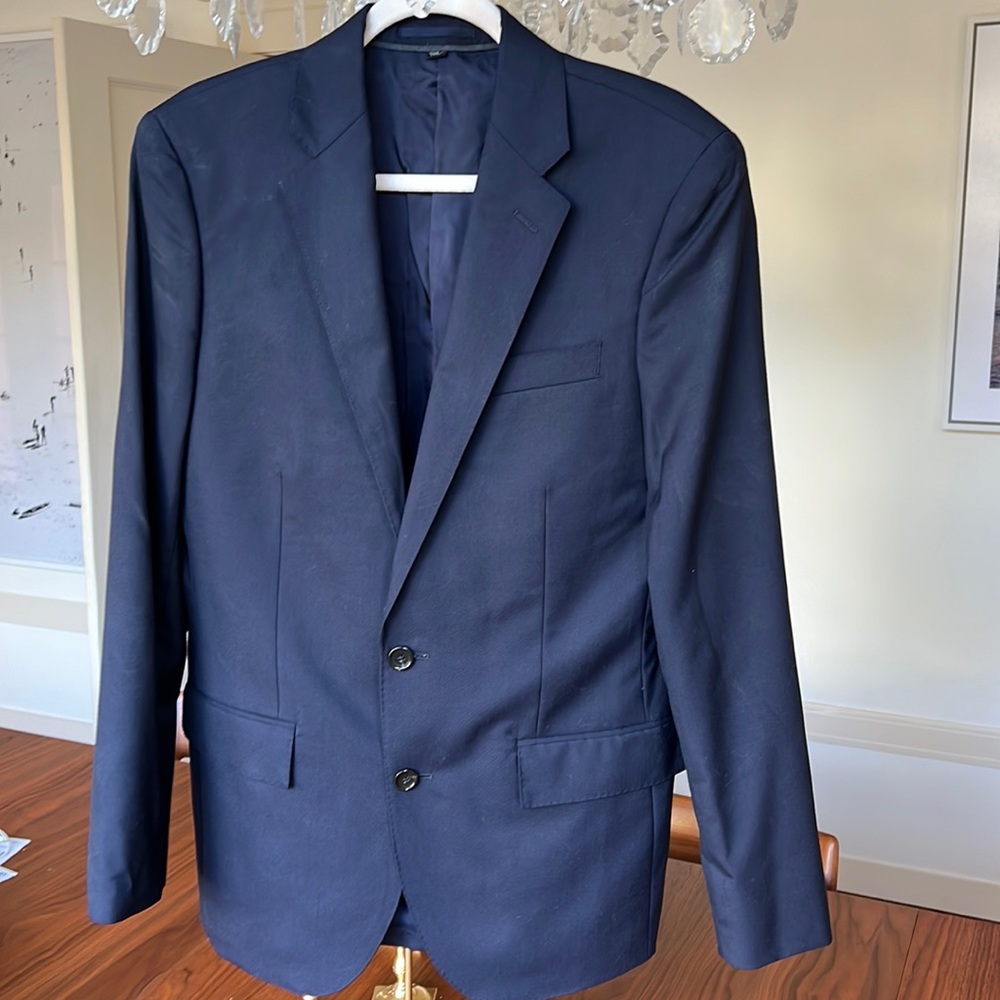 JCREW - Navy Italian wool sportcoat- size 38R